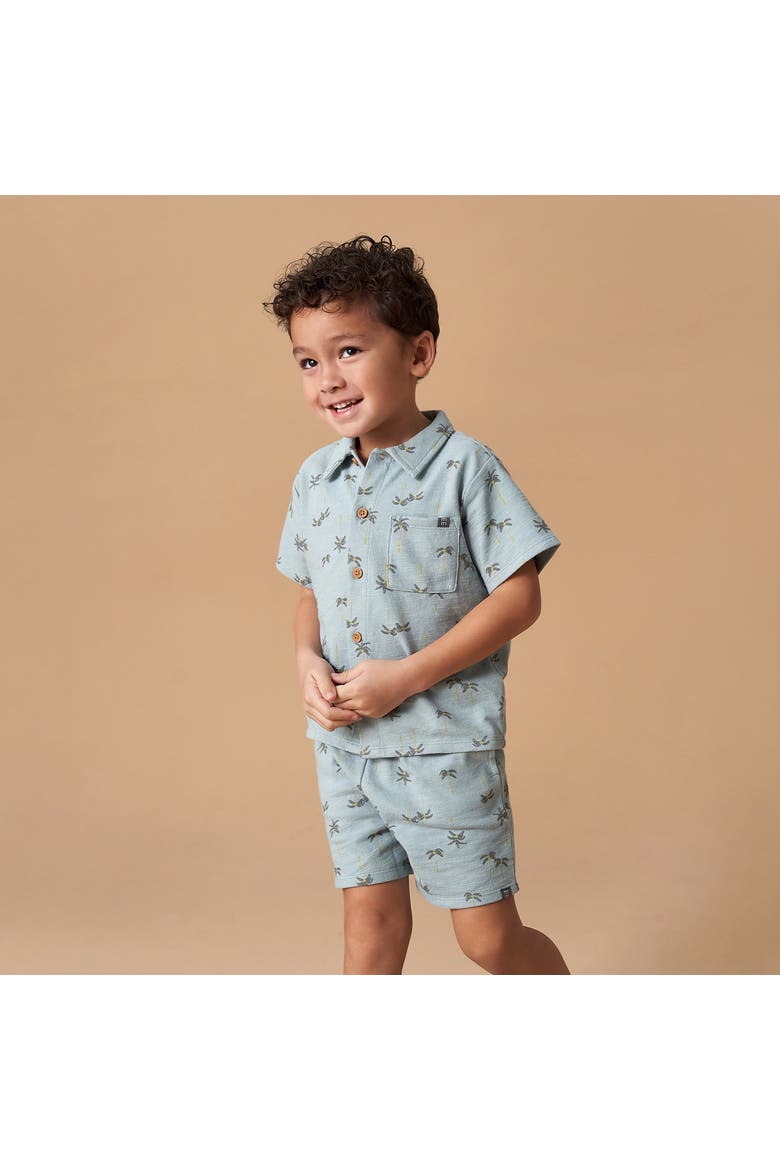 Resort Shirt and Shorts Set, Alternate, color, Blue