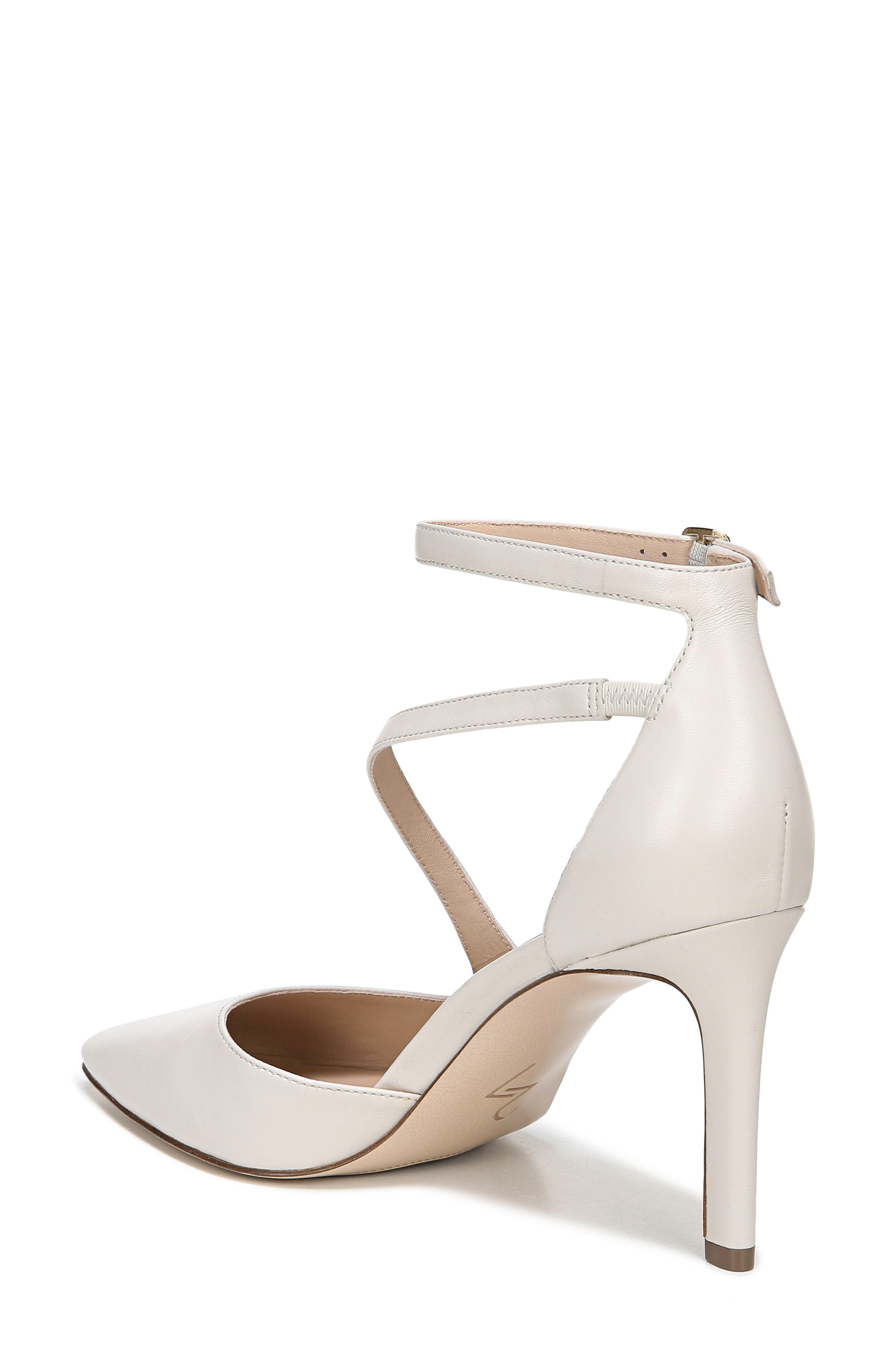 Abilyn Ankle Strap Pump, Alternate, color, ALABASTER LEATHER