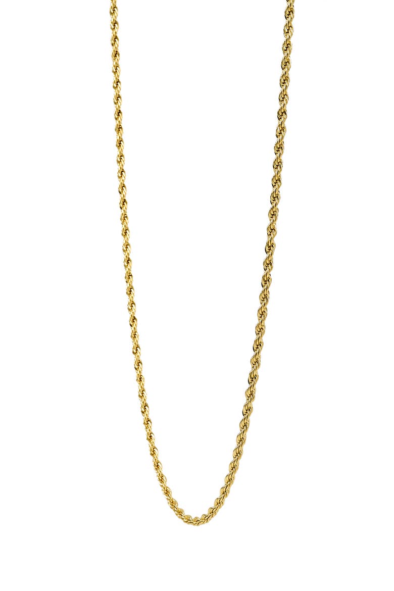 Men's Rope Chain Necklace & Bracelet Set, Alternate, color, GOLD
