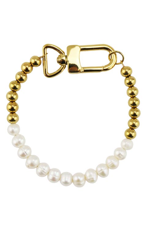 Faux Pearl Beaded Bracelet