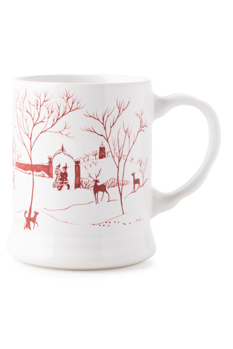 Country Estate Winter Frolic 16-Piece Dinnerware Set, Alternate, color, RUBY