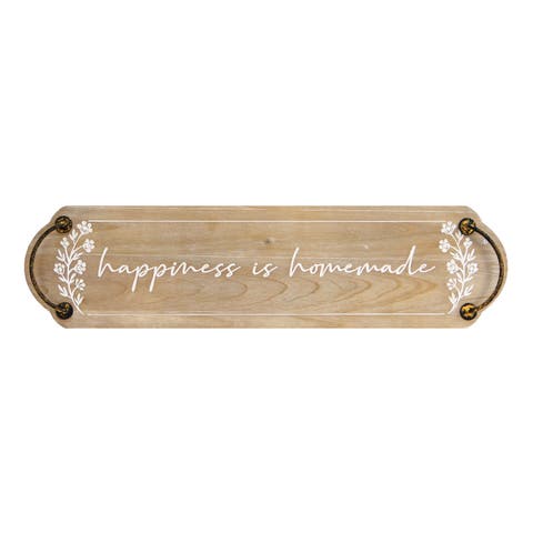 Happiness Is Homemade Sign with Handles