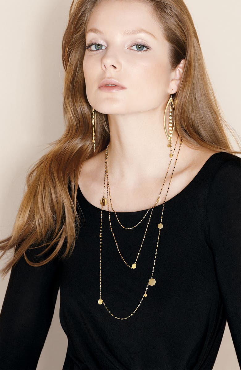 LANA Jewelry 'Gypsy' Long Disc Necklace, Alternate, color,