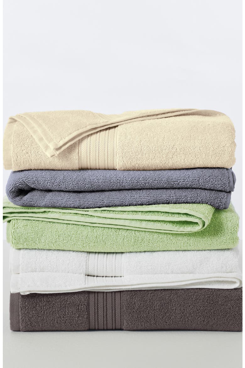 Quick-Dry Cotton 6-Piece Towel Set, Alternate, color, CHAMBRAY BLUE