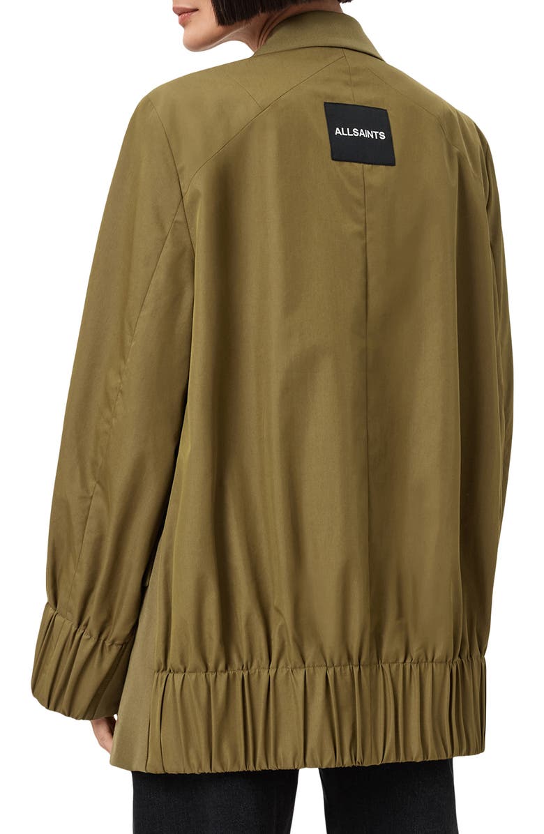 AllSaints Alassett Oversize Blazer, Alternate, color, Fango Green