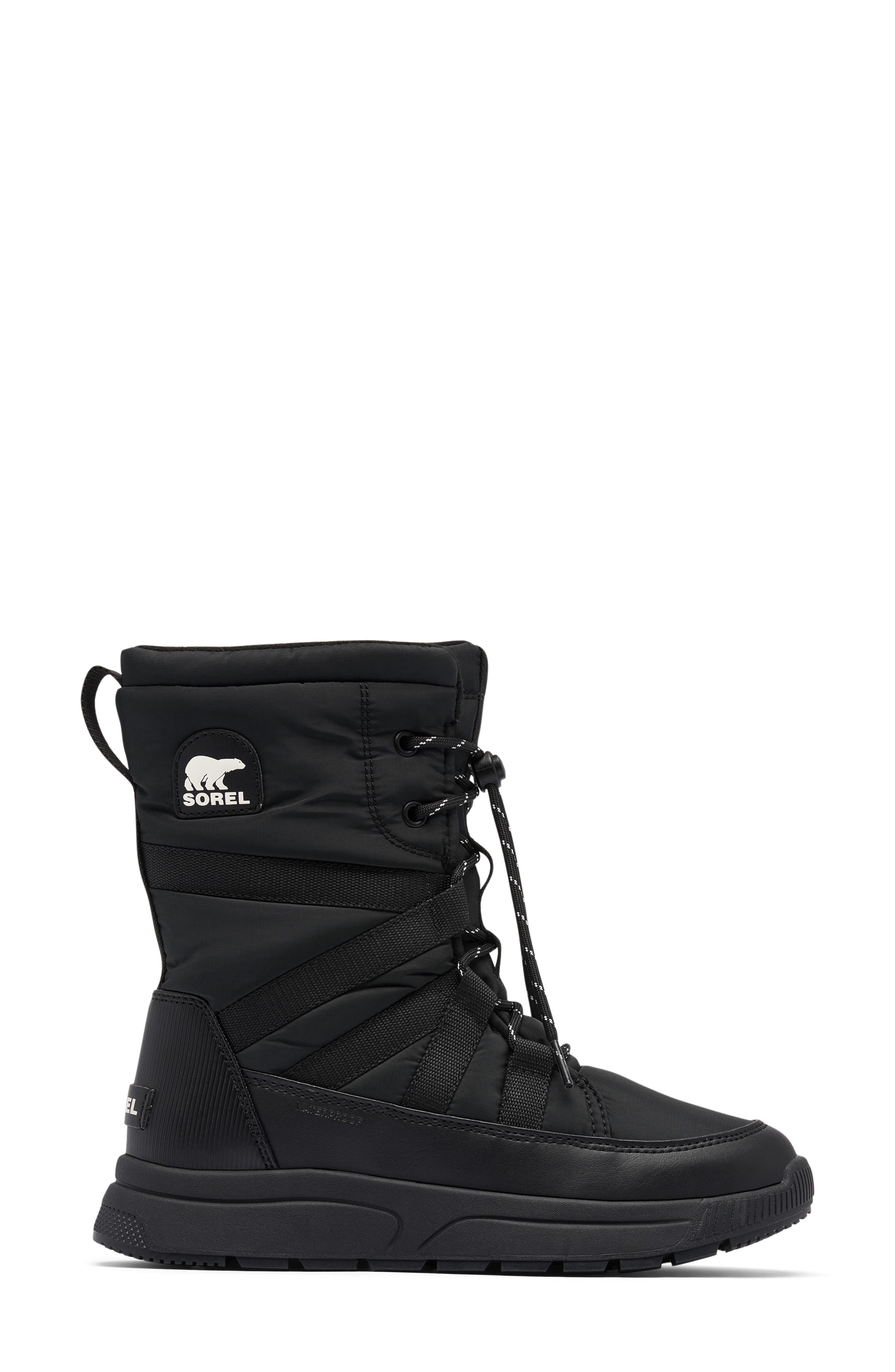 SOREL Whitney III Waterproof Tall Boot, Alternate, color, Black/ Black