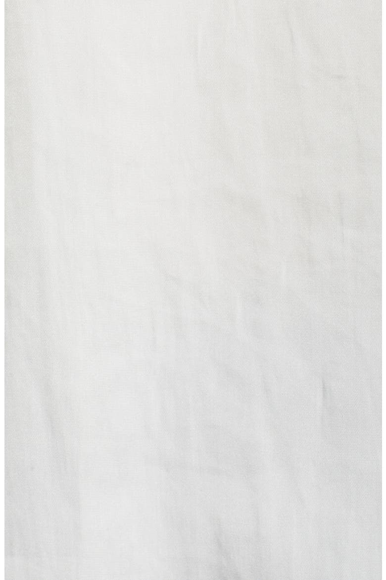 Anguilla Ruffle Yoke Matte Satin Blouse, Alternate, color, WHITE