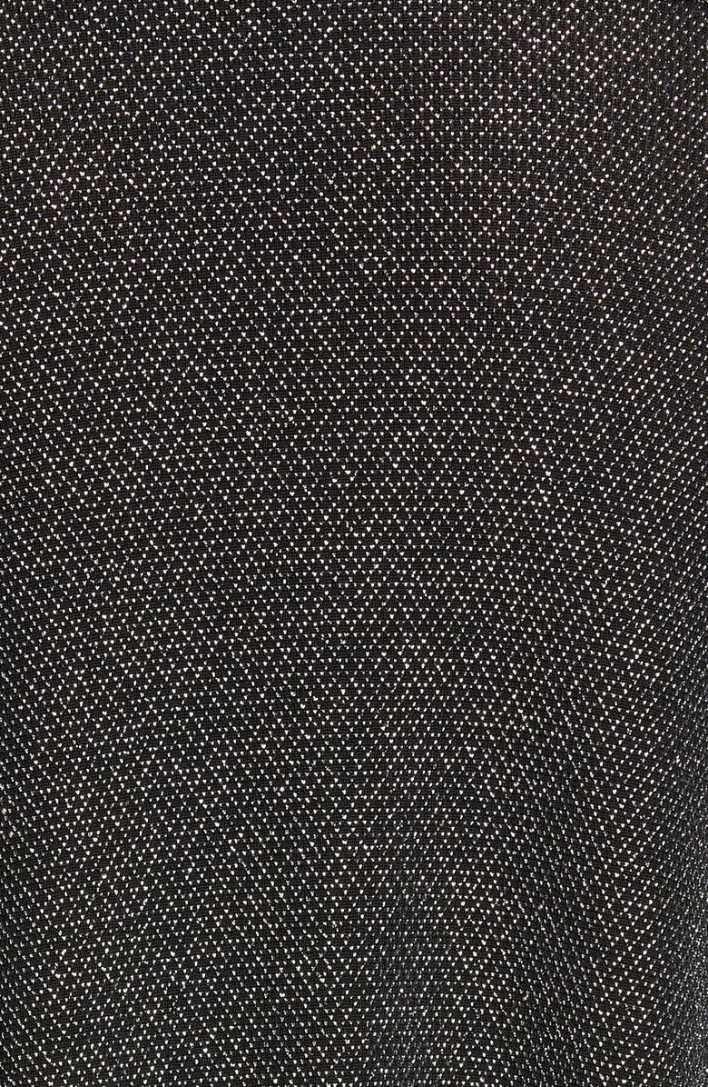 PatBO Metallic Mesh Long Sleeve Wrap Gown, Alternate, color,