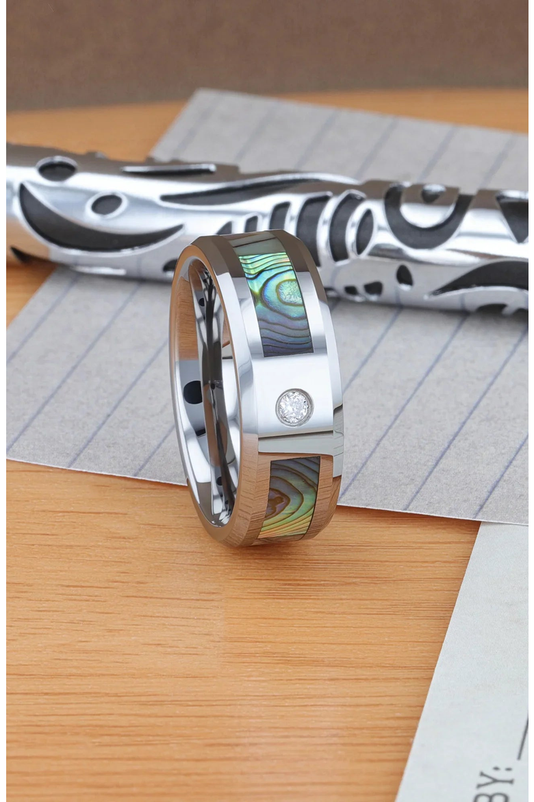 Honolulu Mother of Pearl White Diamond Ring, Alternate, color, Mother Of Pearl