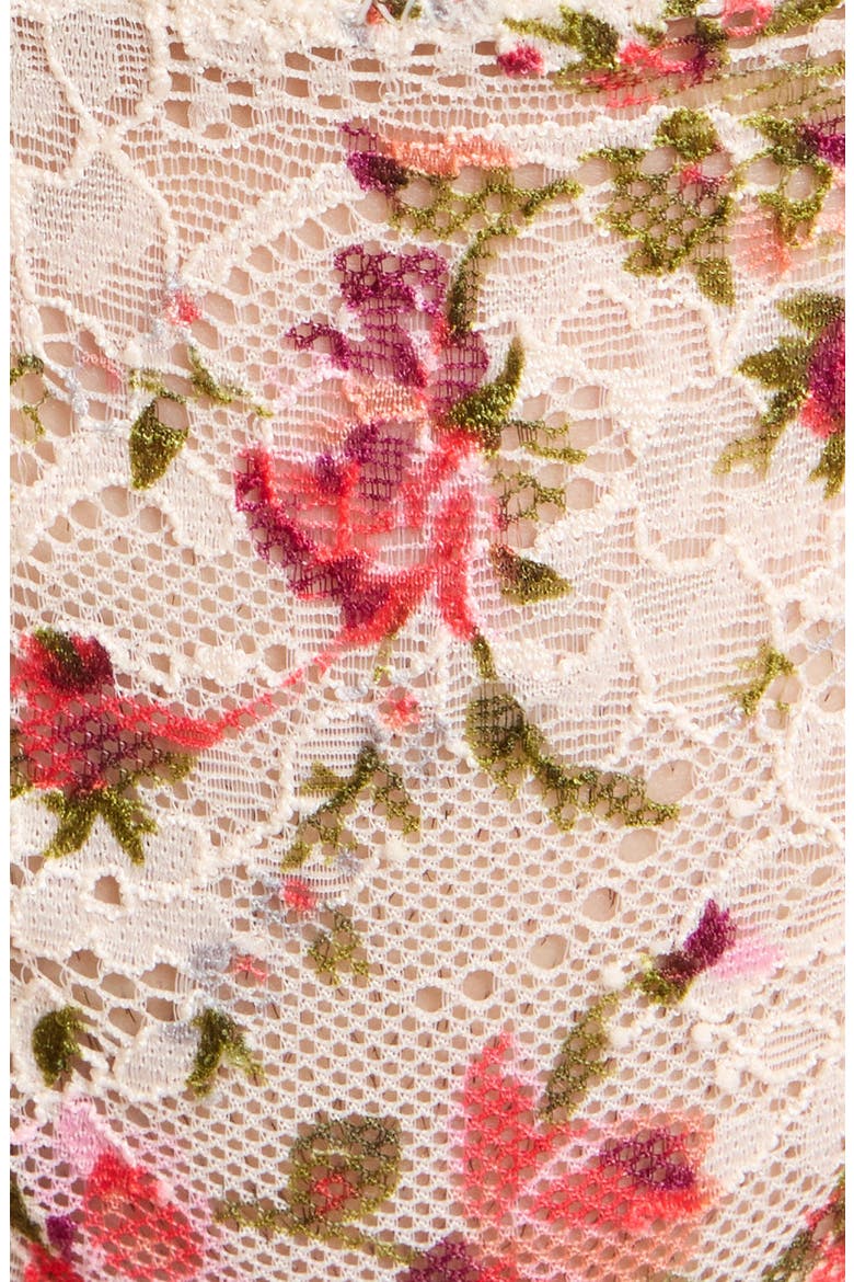 Floral Lace G-String, Alternate, color, FIELD FLORAL