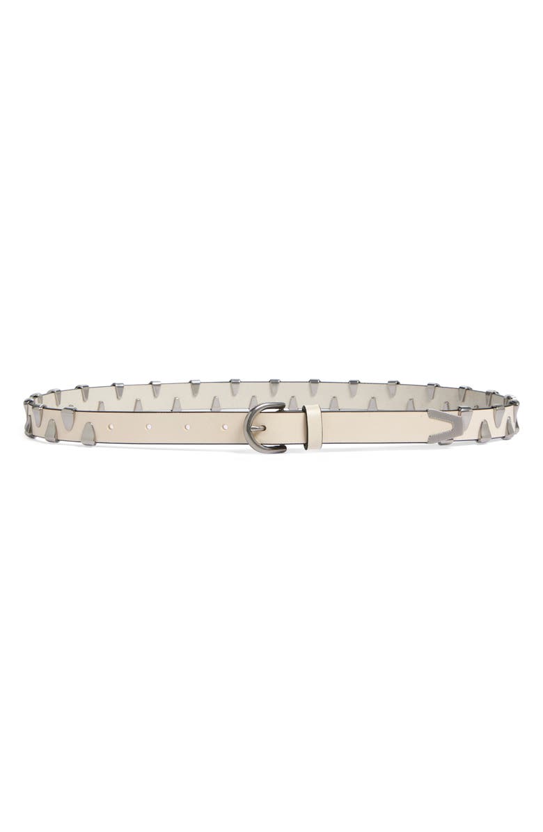 rag & bone Spire Clamp Leather Belt, Main, color, 