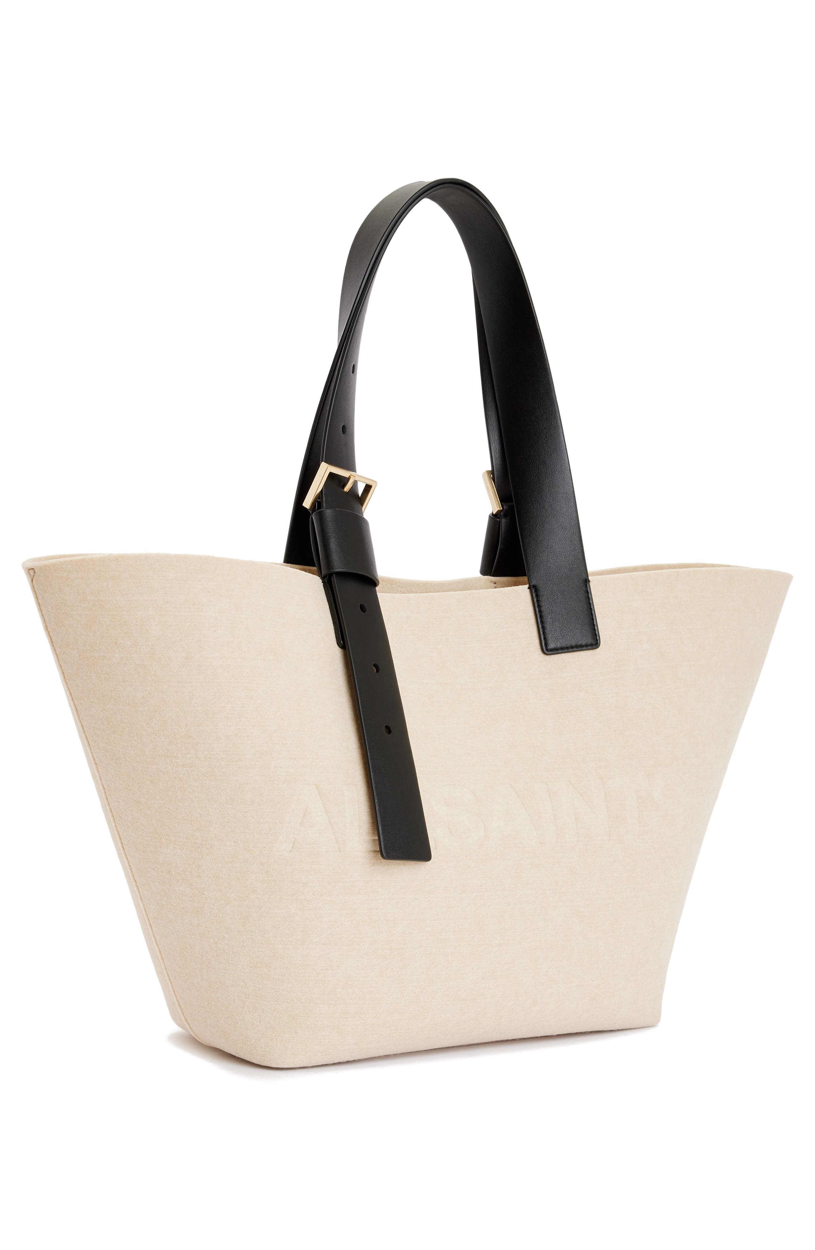 Anik Felt Tote, Alternate, color, ECRU WHITE