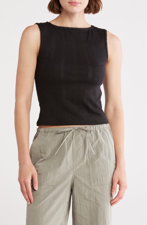Pointelle Tank
