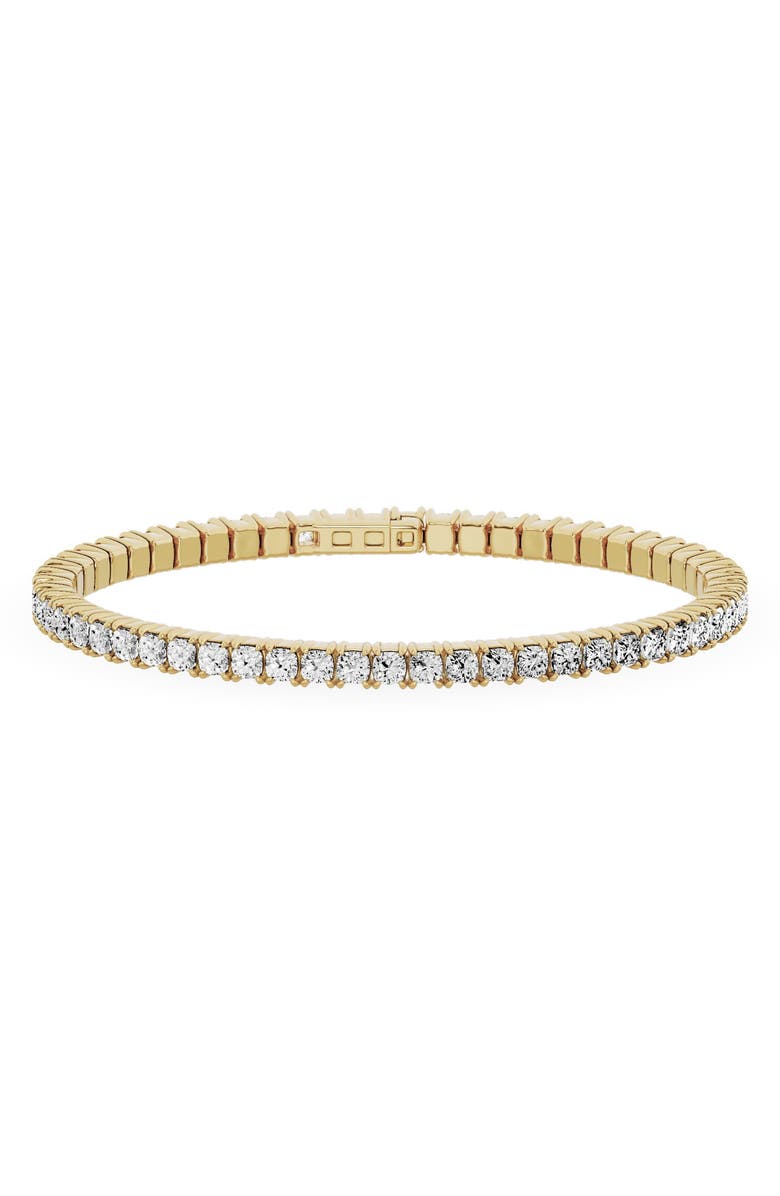 Jennifer Fisher 18K Gold Round Lab Created Diamond Open Bangle Bracelet - 8.19 ctw, Main, color, 18K Yellow Gold