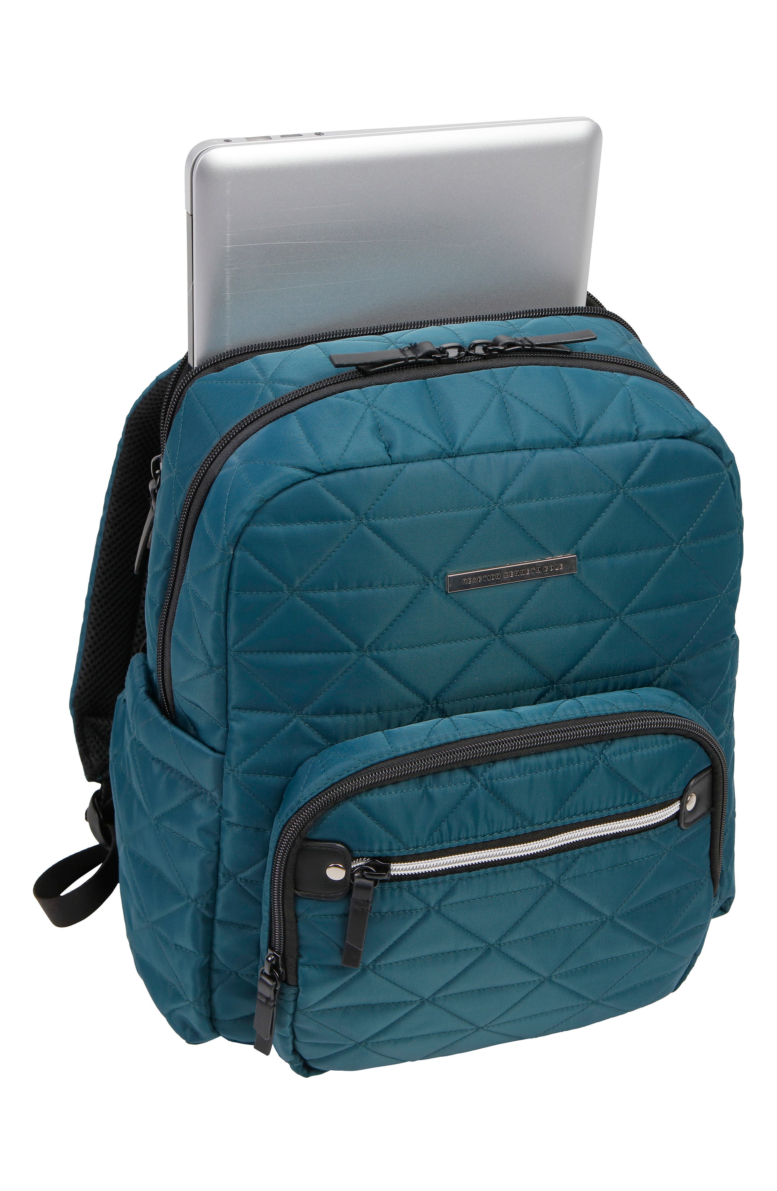 Emma Quilted Backpack, Alternate, color, DEEP TEAL