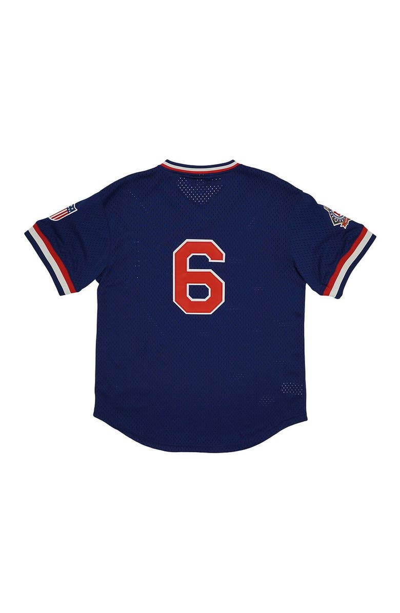 RINGS & CRWNS Men's Rings & Crwns #6 Navy Memphis Red Sox Mesh Replica V-Neck Jersey, Alternate, color, 