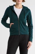 James Perse French Terry Crop Zip Hoodie