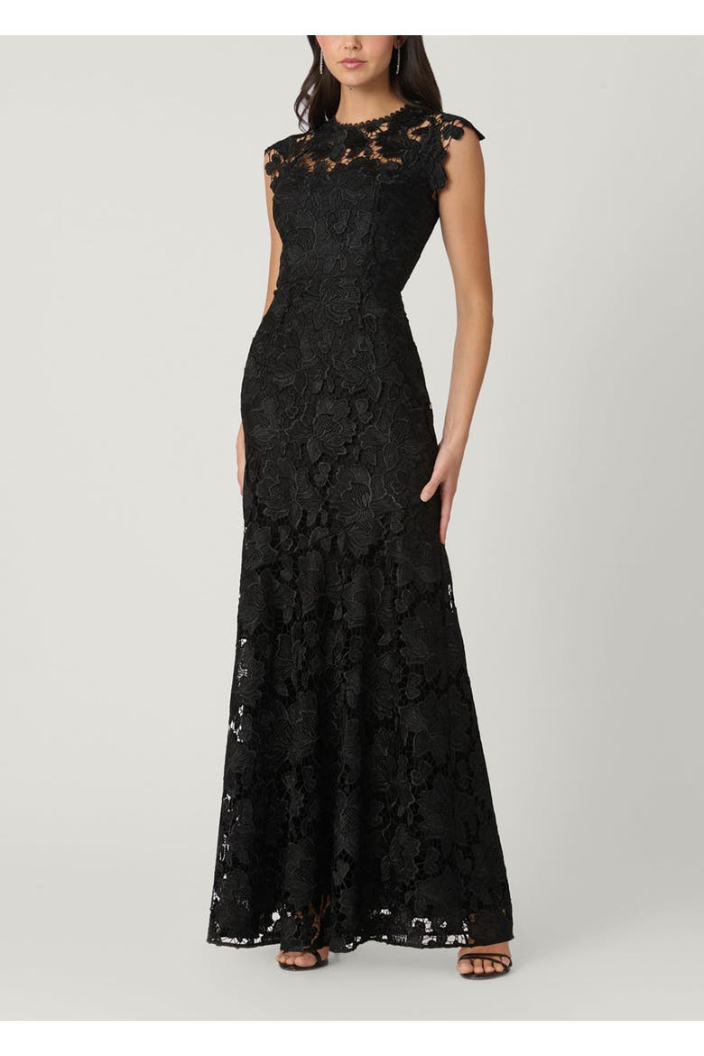Midnight Lace Raven Dress, Main, color, Jet