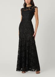 Shoshanna Midnight Midnight Lace Raven Dress