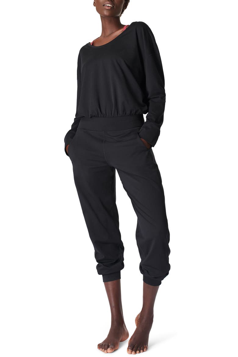 Gary Long Sleeve Jumpsuit, Main, color, BLACK