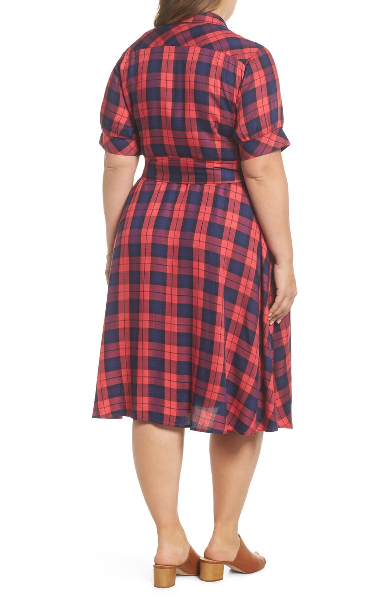1901 Plaid Shirtdress, Alternate, color, 