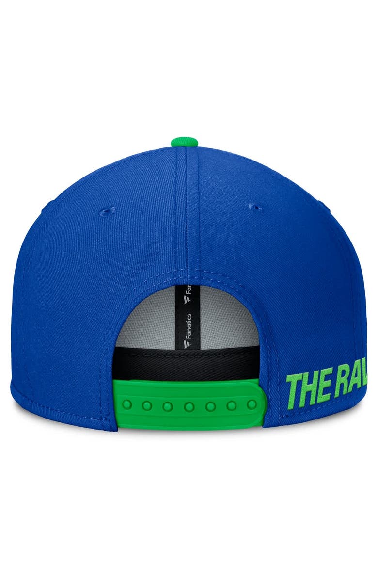 FANATICS Men's Fanatics Blue Seattle Sounders FC Sitter Snapback Hat, Alternate, color,