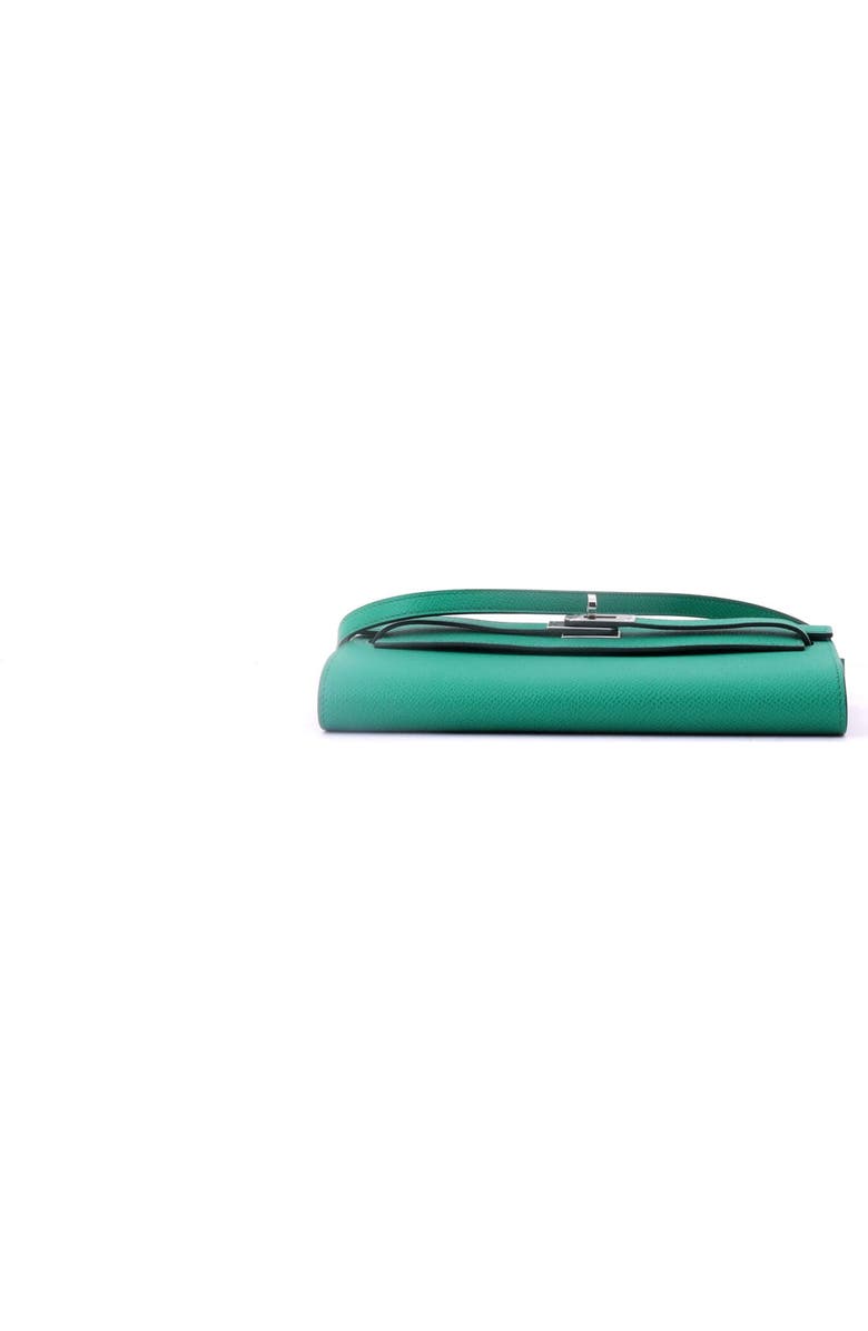 Pre-Owned Hermes Kelly To Go Wallet Epsom, Alternate, color, Vert Jade
