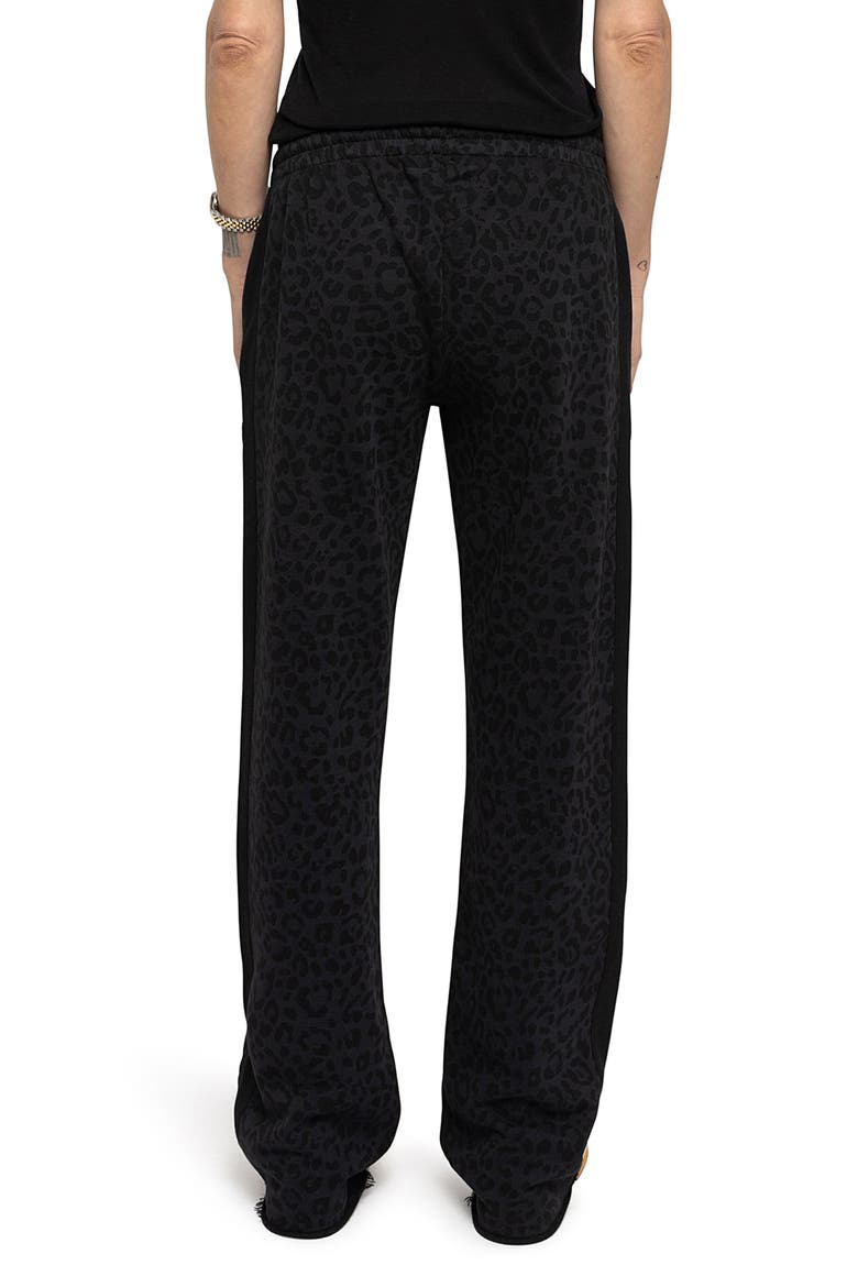 Chilloh Animalier Sweatpants, Alternate, color, CARBONE