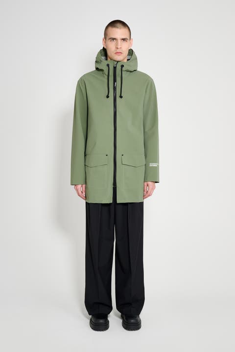 Stockholm Patch Matte Raincoat