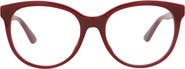 Gucci 53mm Round Optical Glasses