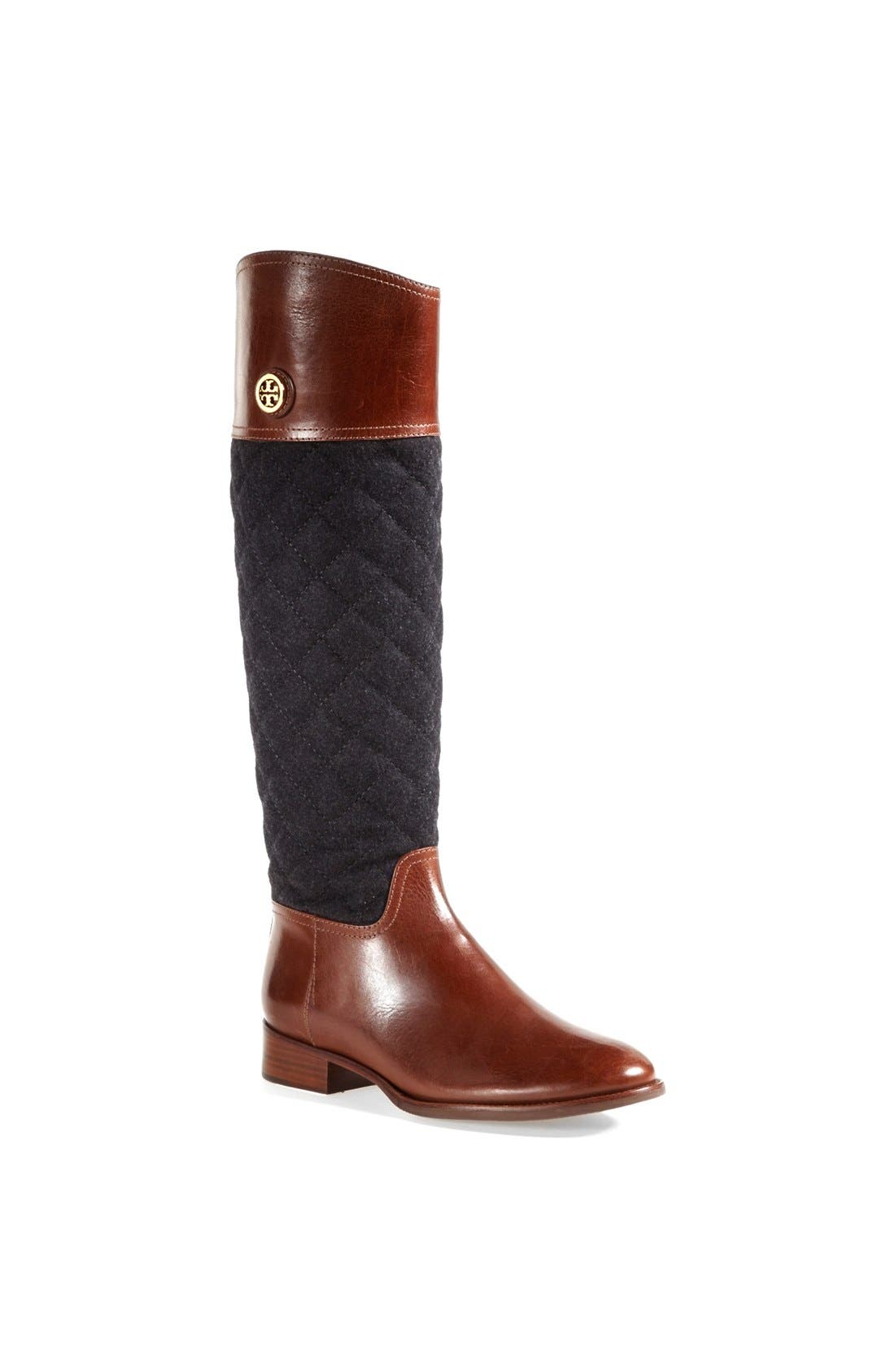 'Rosalie' Riding Boot, Main, color, ALMOND/ CHARCOAL