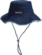 Jacquemus Le Bob Artichaut Fray Brim Cotton Hat
