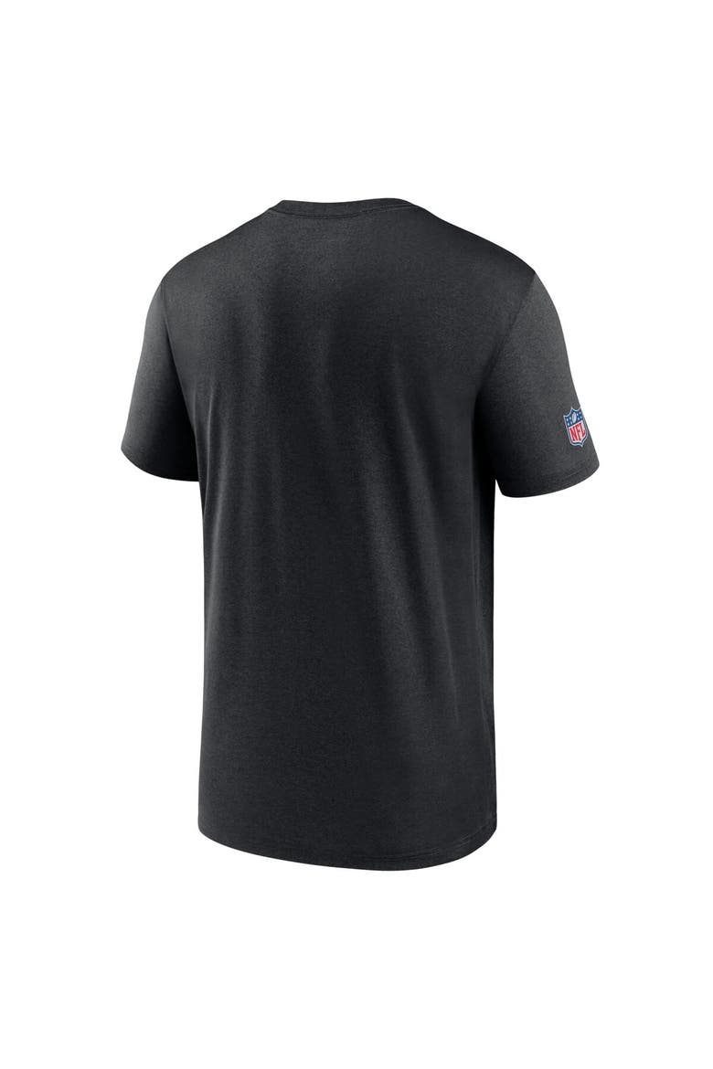 Men's Nike Black New York Jets Sideline Infograph Performance T-Shirt, Alternate, color, Black