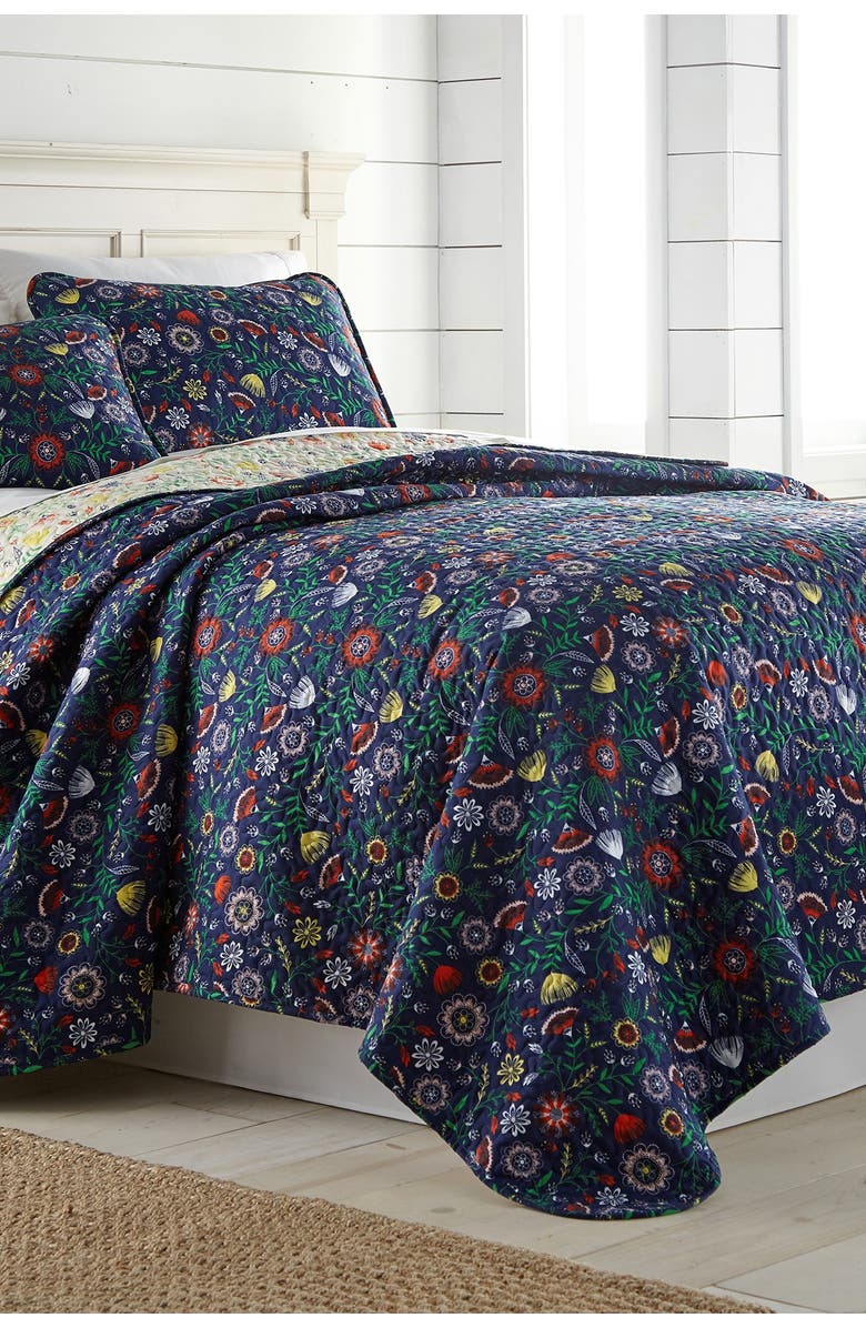 SOUTHSHORE FINE LINENS Luxury Premium Boho Collection Quilt Cover Set, Main, color, Blue