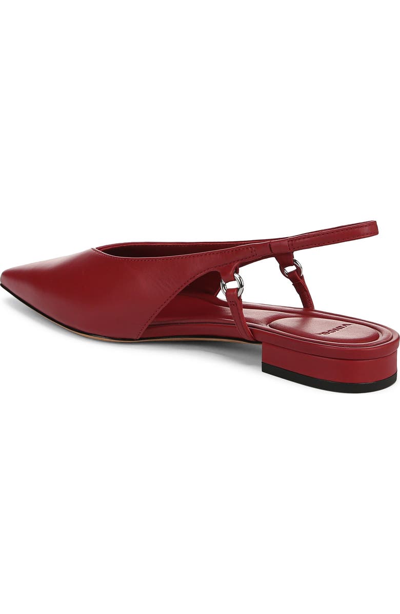 Vince Ines Slingback Pointed Toe Flat, Alternate, color, Pomegranate