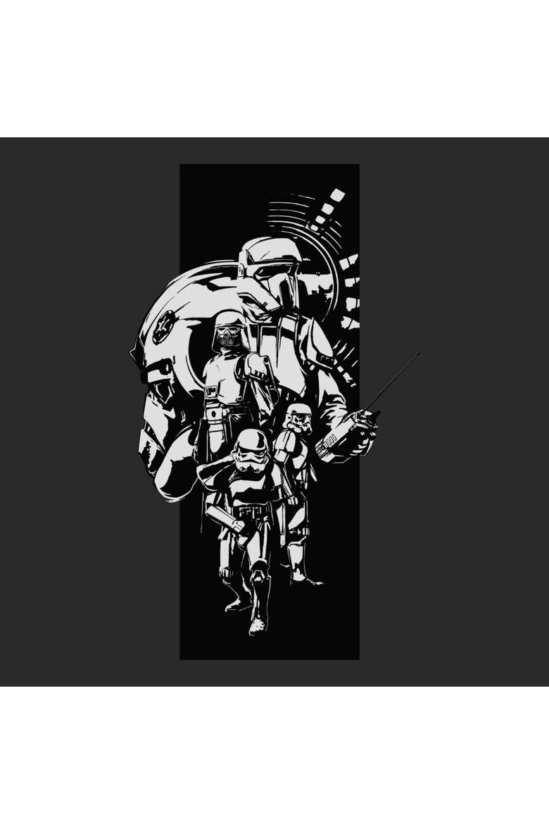 Men's Star Wars The Mandalorian and Grogu Classic Imperial Troopers  Graphic T-Shirt, Alternate, color, Charcoal
