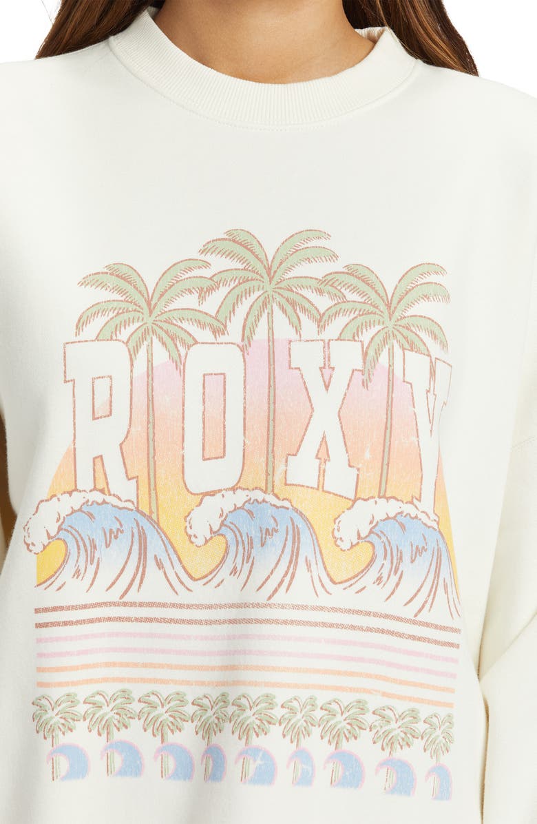 Roxy Lineup Oversize Graphic Sweatshirt, Alternate, color, 