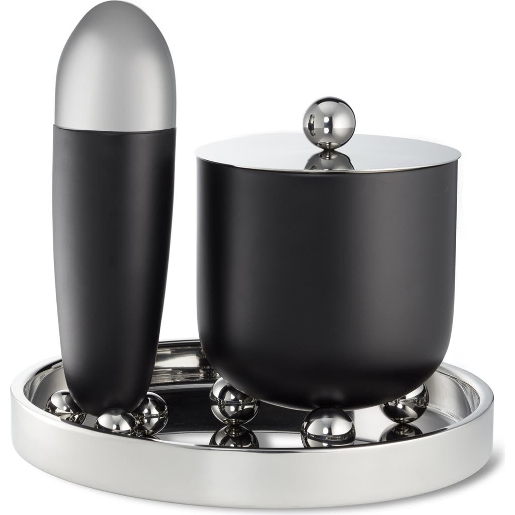 Roselli Trading Company Astro 3-piece Bar Set In Black