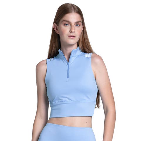 Edge Cut Crop Womens Tennis Tank