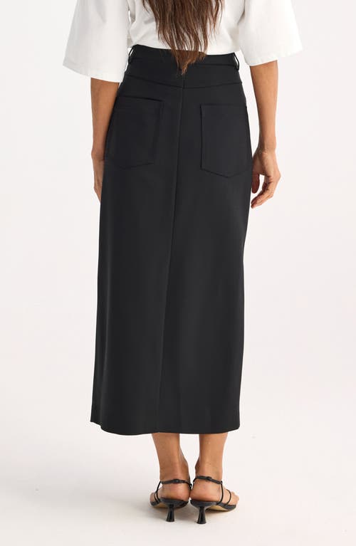 Rohe Róhe Front Slit Skirt In Black