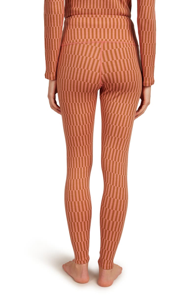 Icebreaker Merino Wool 260 Vertex Leggings, Alternate, color, Trail/ Acid Pink/ J