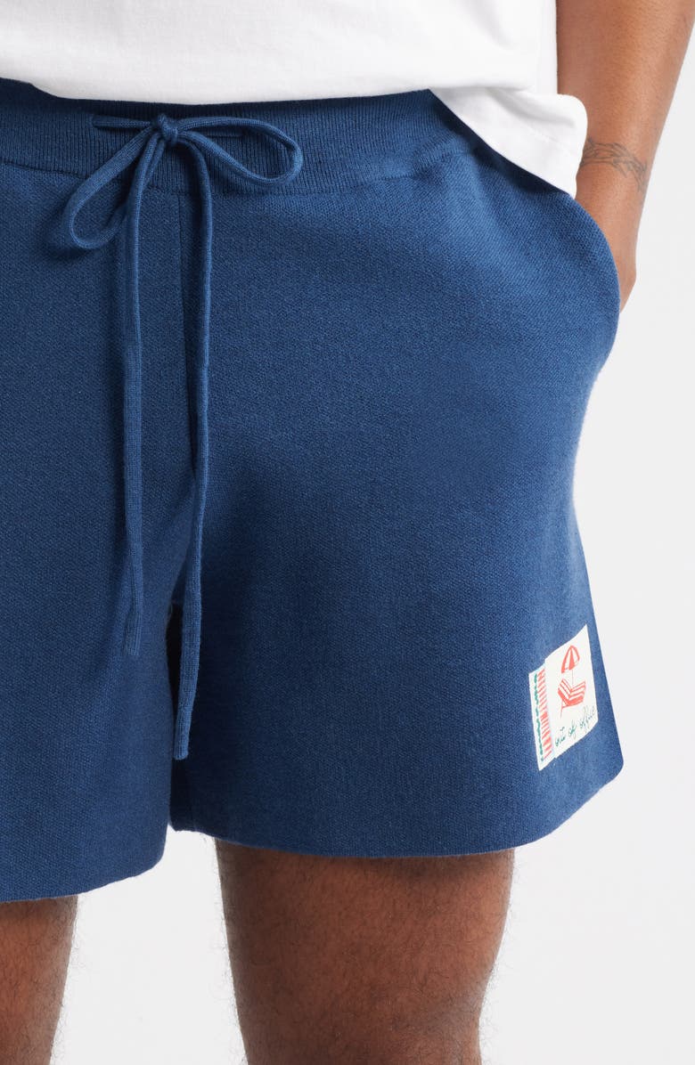 MAVRANS Out of Office Drawstring Knit Shorts, Alternate, color, Blue