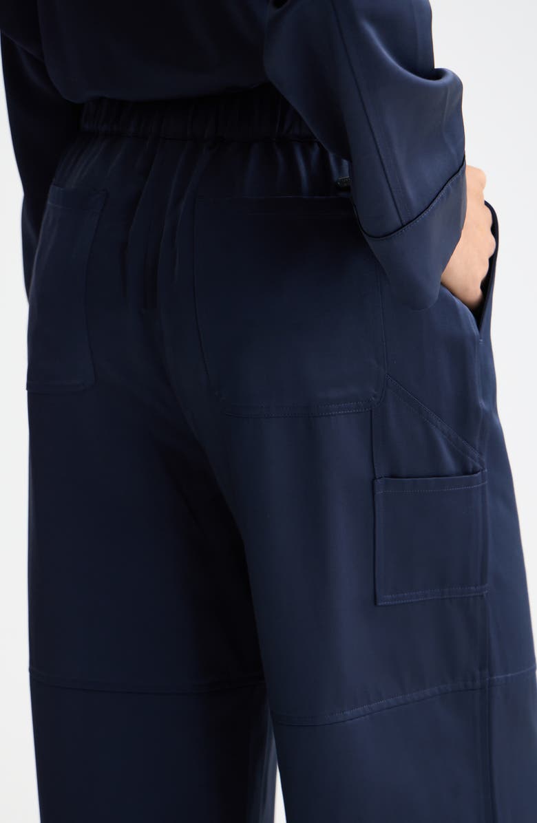 Scotch & Soda Noa High Waist Pull-On Wide Leg Pants, Alternate, color, Peacoat