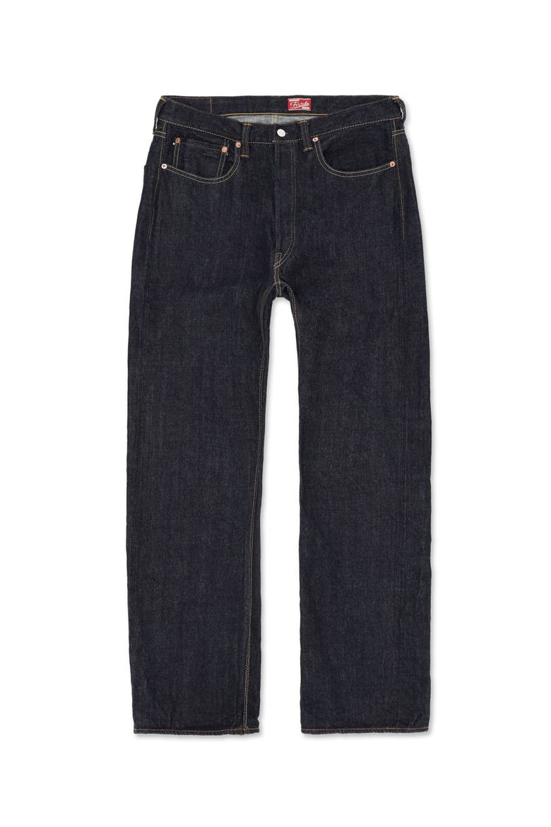 Barney Herringbone Denim, Main, color, BLUE