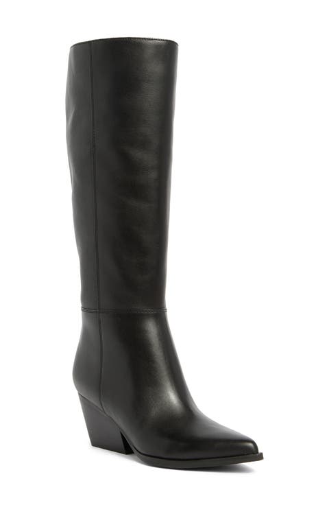 Challi Pointed Toe Knee High Boot (Women)