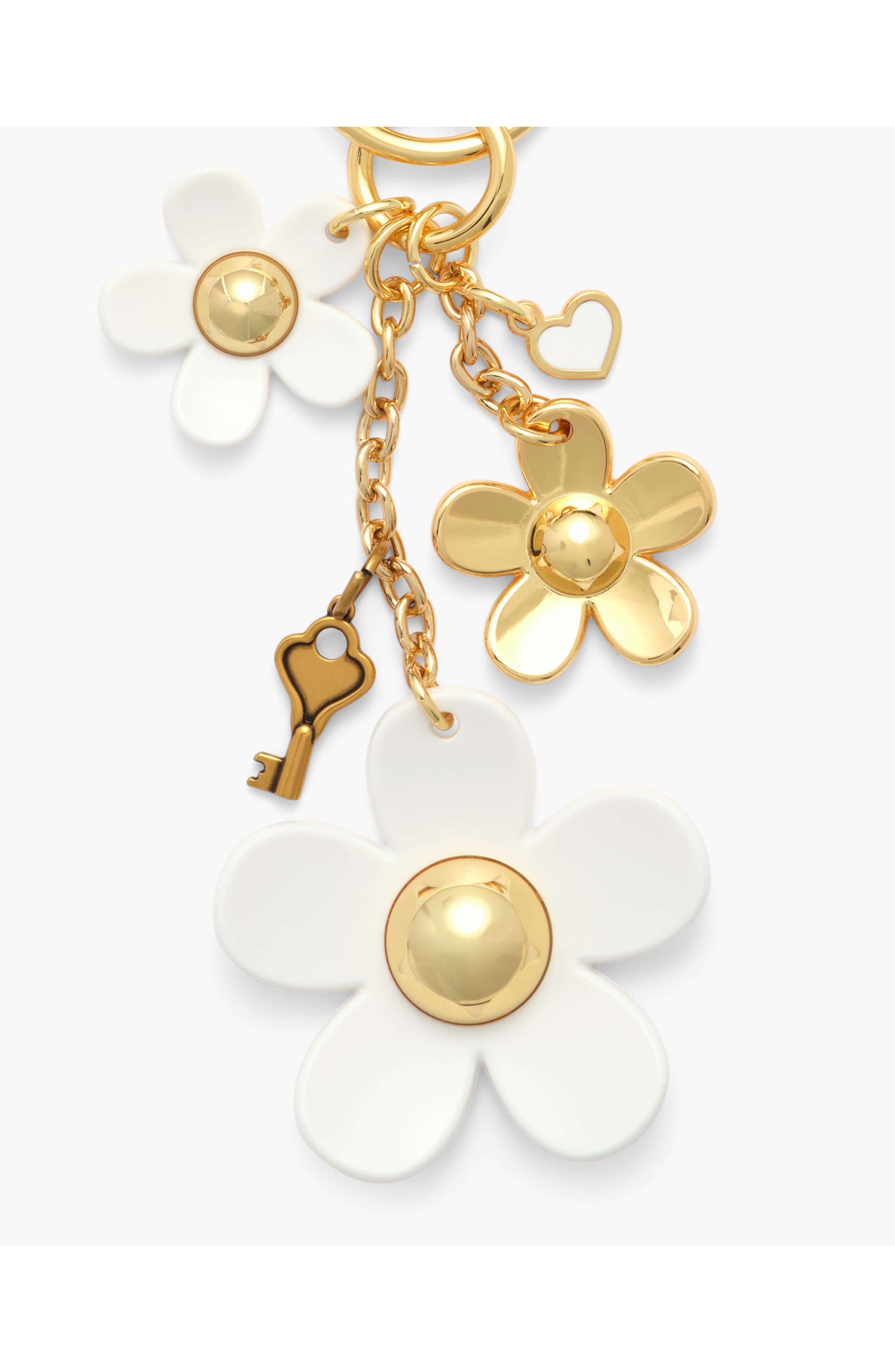 Marc Jacobs The Cluster Daisy Bag Charm, Alternate, color, Gold