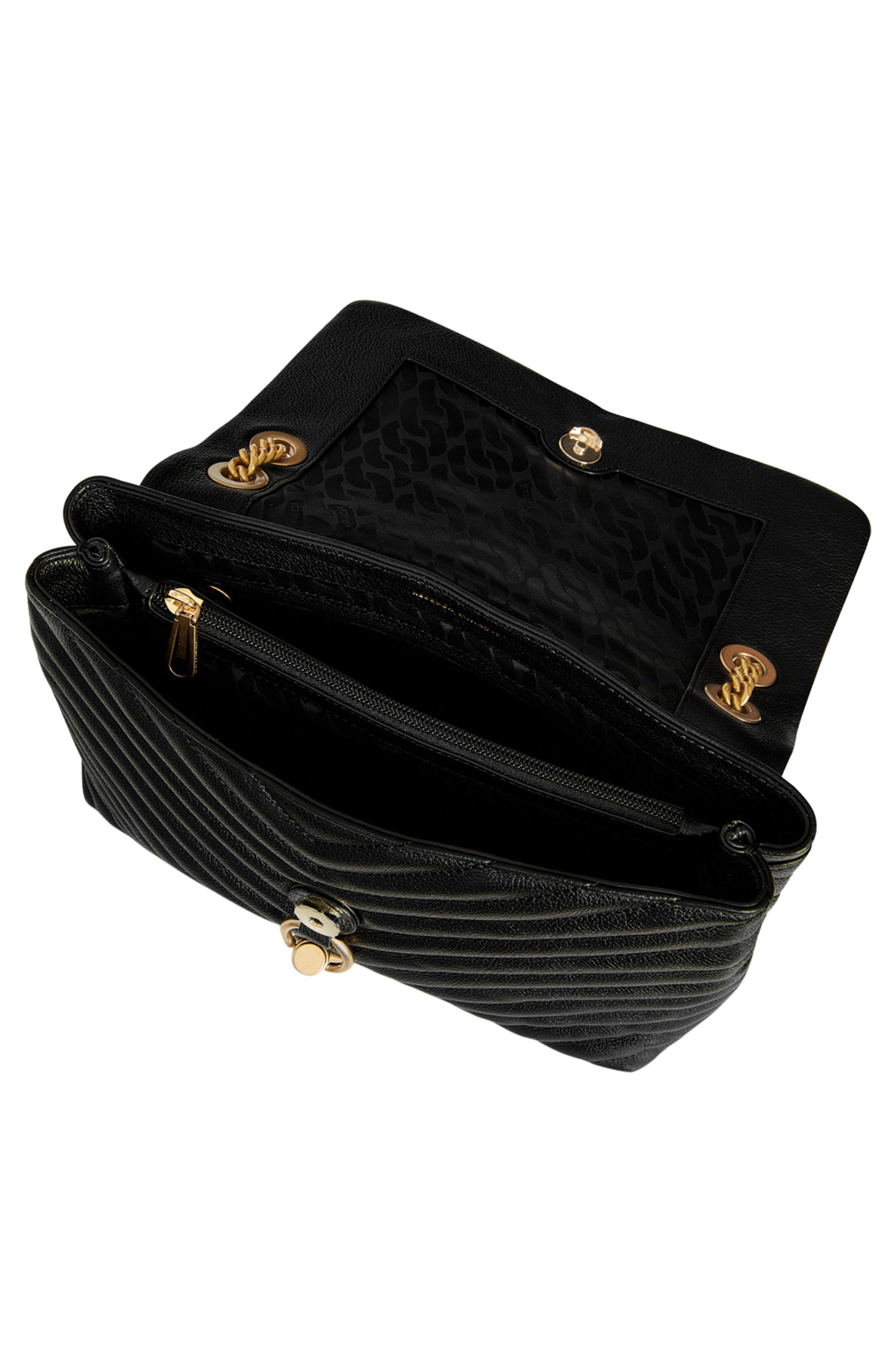 Rebecca Minkoff Edie Quilted Leather Shoulder Bag, Alternate, color, 