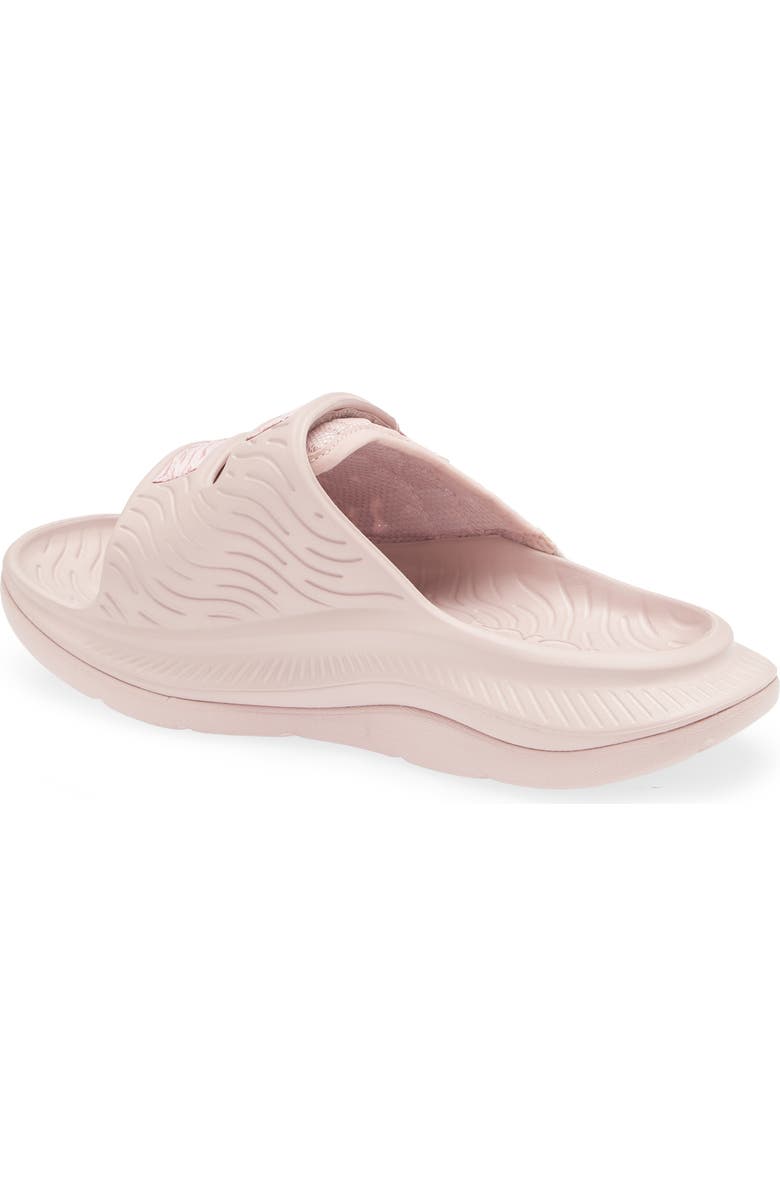 HOKA Gender Inclusive Ora Luxe Slide Sandal, Alternate, color, Pale Mauve / Wistful Mauve