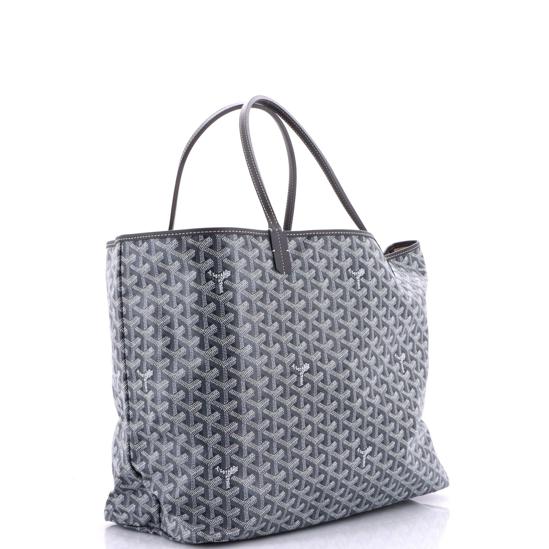 Pre-Owned Goyard Saint Louis Tote Coated Canvas GM, Alternate, color, Gray