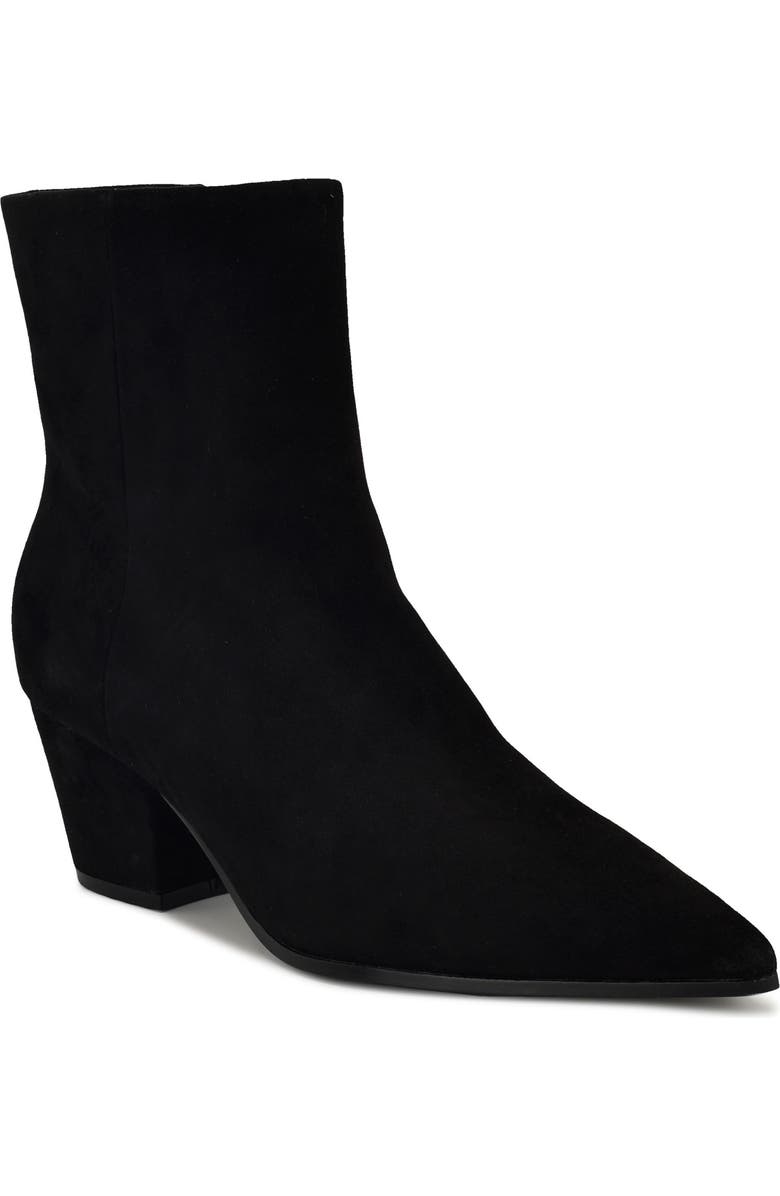 Nine West Savie Block Heel Bootie, Main, color, Black